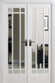 LPD Manhattan W4 White Primed Clear Glazed Room Divider Door LPD Manhattan W4 White Primed Clear Glazed Room Divider Door